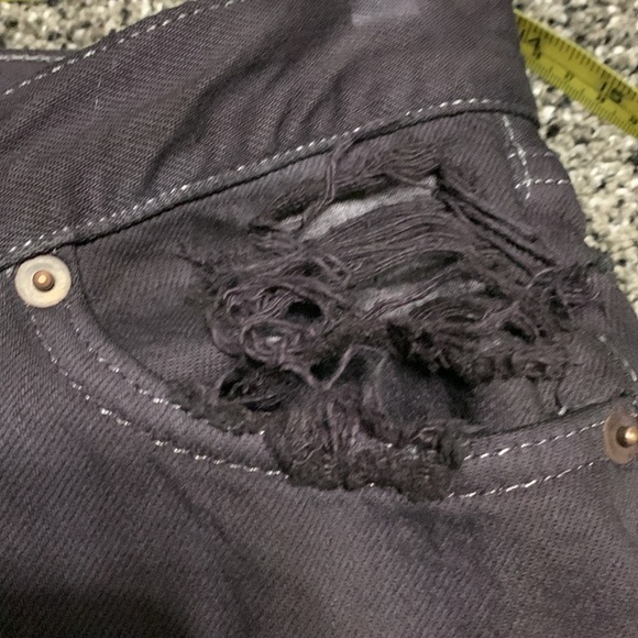 RE/DONE Levi’s Custom Dyed Distressed Jeans 25 - Picture 13 of 14